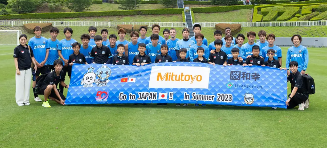 Mitutoyo partnership with PVF football academy in Vietnam